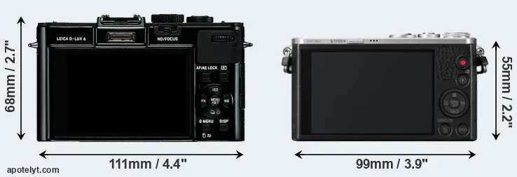 Comparison D-LUX 6 or GM1 rear