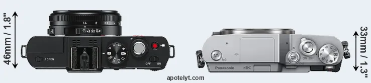 Compare D-LUX 6 versus GX850 top