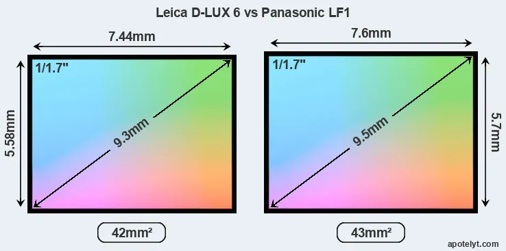 Leica D-LUX 6 and Panasonic LF1 sensor measures