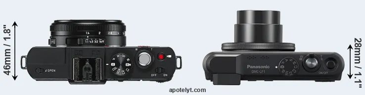 Compare D-LUX 6 versus LF1 top