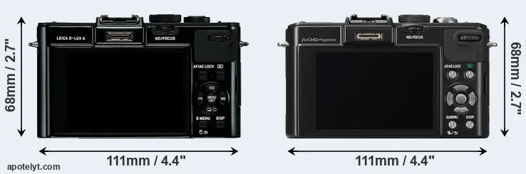 Comparison D-LUX 6 or LX7 rear