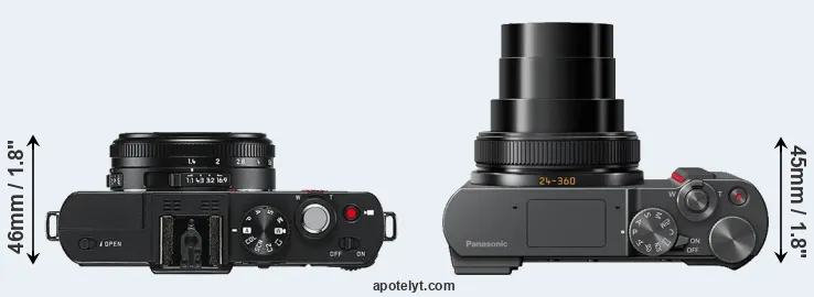 Compare D-LUX 6 versus ZS200 top