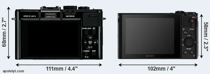 Comparison D-LUX 6 or HX90V rear