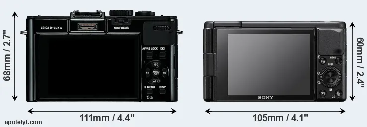 Comparison D-LUX 6 or ZV-1 rear