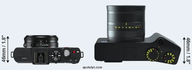Compare D-LUX 6 versus ZX1 top