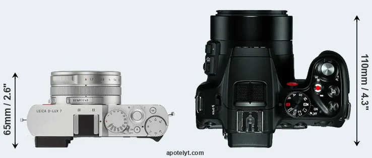 Compare D-LUX 7 versus V-LUX 4 top