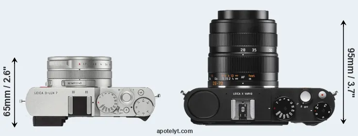 Compare D-LUX 7 versus X Vario top