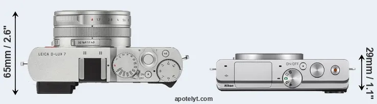 Compare D-LUX 7 versus J4 top