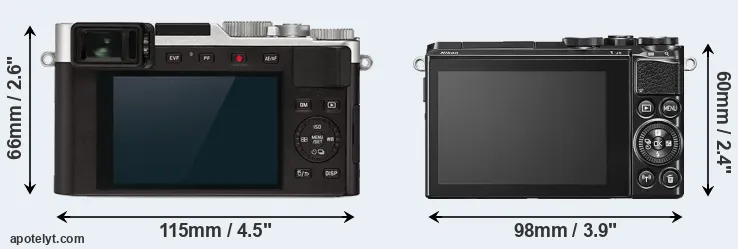 Comparison D-LUX 7 or J5 rear