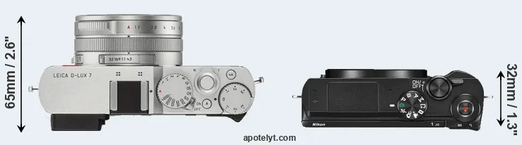 Compare D-LUX 7 versus J5 top