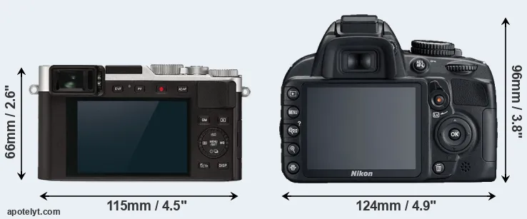 Comparison D-LUX 7 or D3100 rear