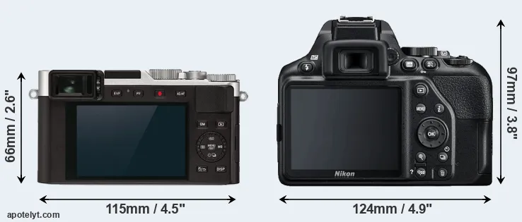 Comparison D-LUX 7 or D3500 rear