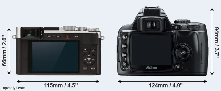 Comparison D-LUX 7 or D40 rear