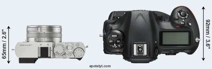 Compare D-LUX 7 versus D5 top