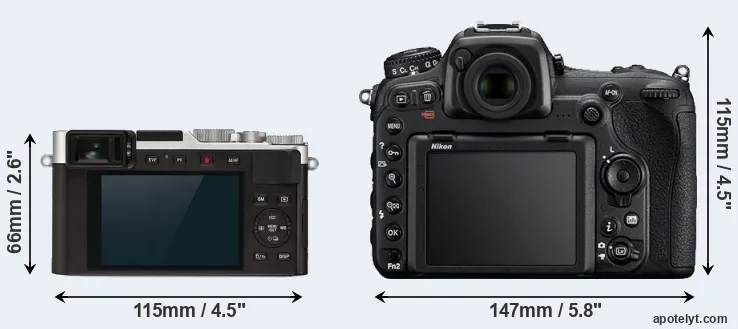 Comparison D-LUX 7 or D500 rear