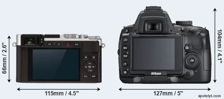 Comparison D-LUX 7 or D5000 rear