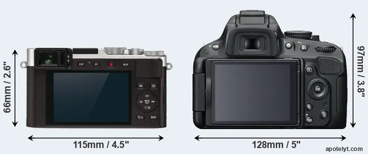 Comparison D-LUX 7 or D5100 rear
