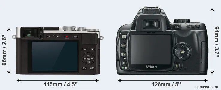 Comparison D-LUX 7 or D60 rear