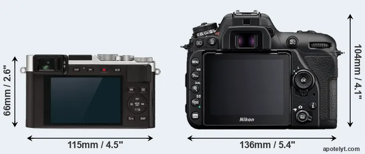 Comparison D-LUX 7 or D7500 rear