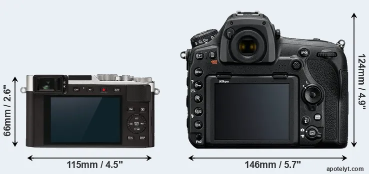 Comparison D-LUX 7 or D850 rear