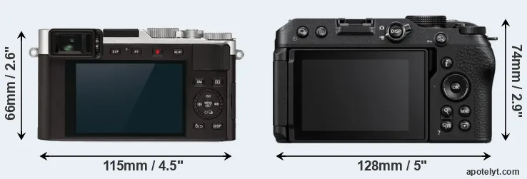 Comparison D-LUX 7 or Z30 rear