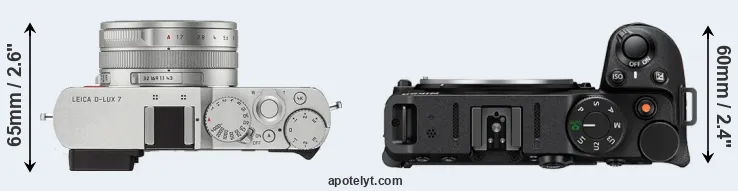 Compare D-LUX 7 versus Z30 top