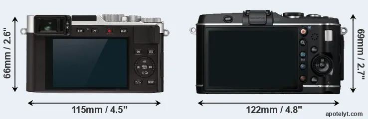 Comparison D-LUX 7 or E-P3 rear