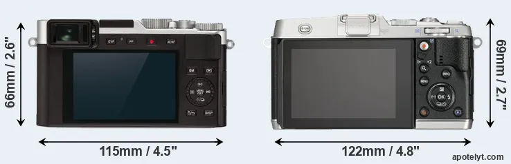 Comparison D-LUX 7 or E-P5 rear