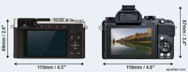 Comparison D-LUX 7 or Stylus 1 rear