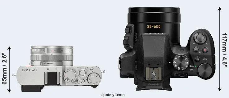 Compare D-LUX 7 versus FZ300 top