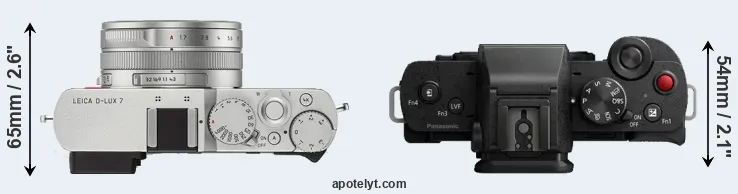 Compare D-LUX 7 versus G110 top