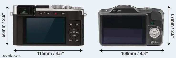 Comparison D-LUX 7 or GF3 rear