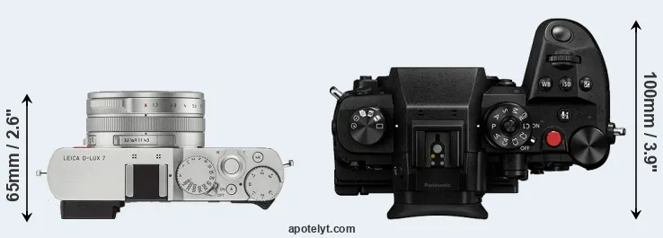 Compare D-LUX 7 versus GH6 top