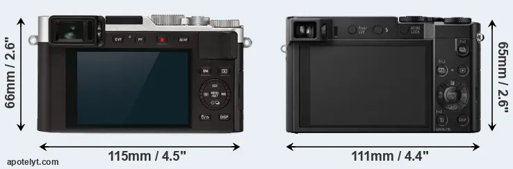 Comparison D-LUX 7 or ZS100 rear