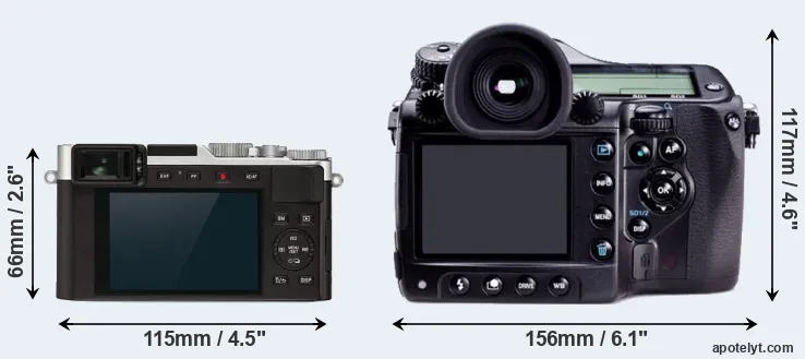 Comparison D-LUX 7 or 645D rear