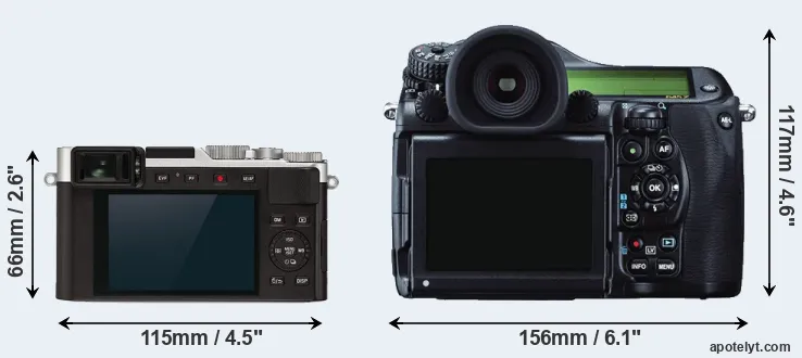 Comparison D-LUX 7 or 645Z rear