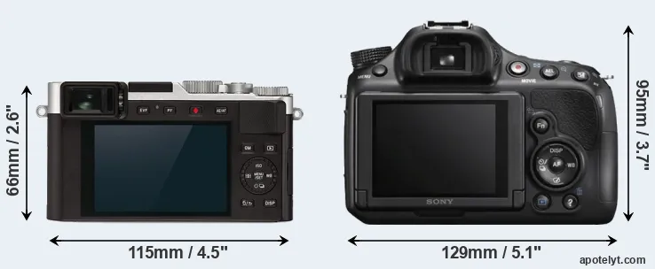 Comparison D-LUX 7 or A58 rear