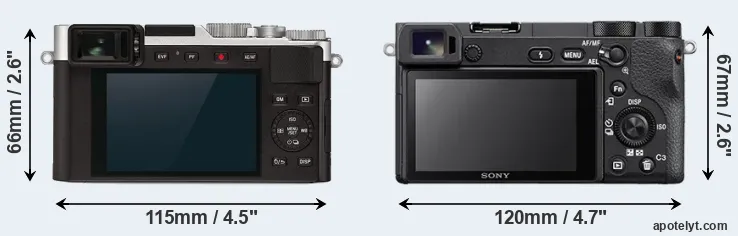 Comparison D-LUX 7 or A6500 rear