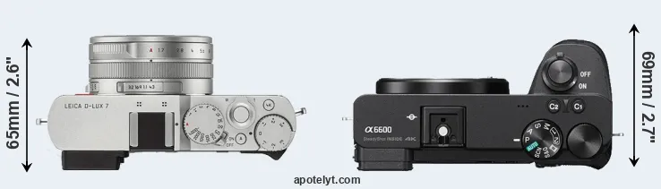 Compare D-LUX 7 versus A6600 top