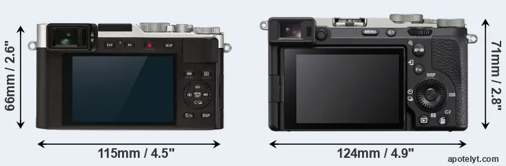Comparison D-LUX 7 or A7C II rear