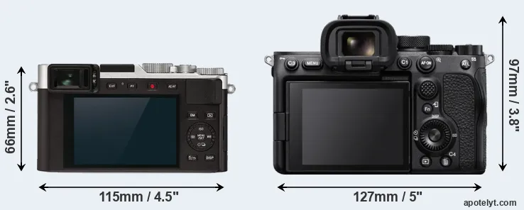 Comparison D-LUX 7 or A7S III rear