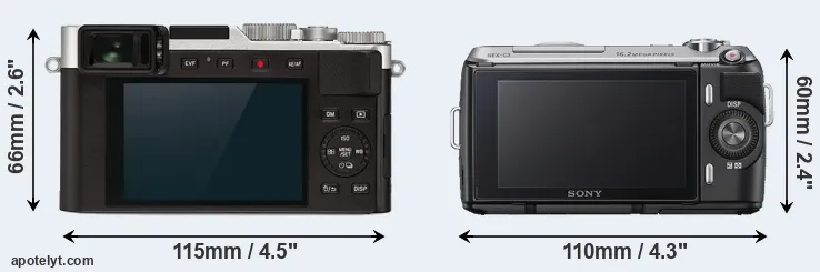 Comparison D-LUX 7 or NEX-C3 rear
