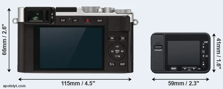 Comparison D-LUX 7 or RX0 rear