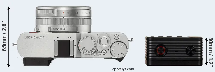 Compare D-LUX 7 versus RX0 top