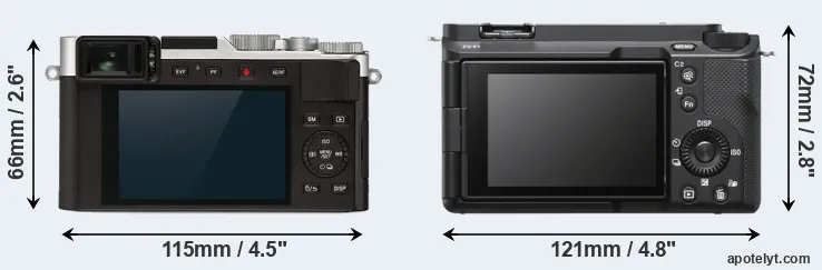 Comparison D-LUX 7 or ZV-E1 rear