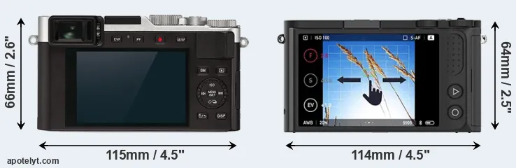 Comparison D-LUX 7 or M1 rear