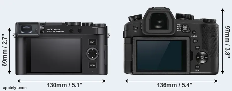Comparison D-LUX 8 or V-LUX 5 rear