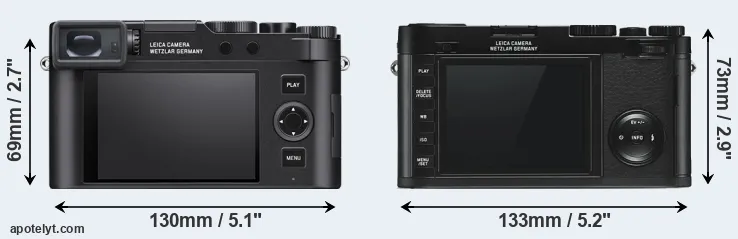 Comparison D-LUX 8 or X Typ 113 rear