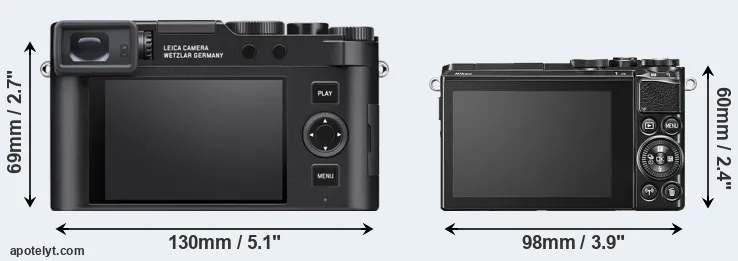 Comparison D-LUX 8 or J5 rear