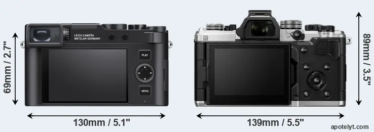 Comparison D-LUX 8 or OM-3 rear